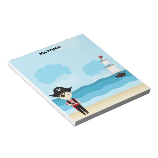 Pirate Boy Notizblock (angewinkelt)