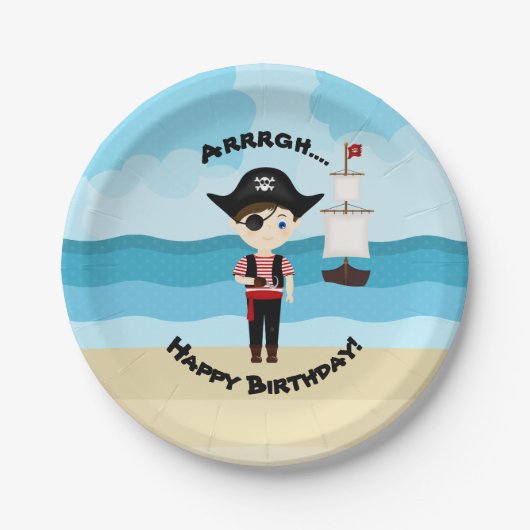 Pirate Boy Pappteller (Vorderseite)