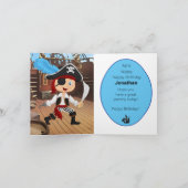 Pirate Boy Party Card Karte (Innenseite)