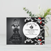 Pirate Boy Party Einladung (Stehend Vorderseite)