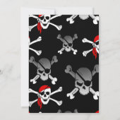 Pirate Boy Party Einladung (Rückseite)