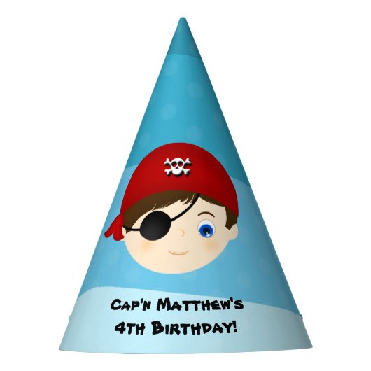 Pirate Boy Partyhütchen (Vorderseite)