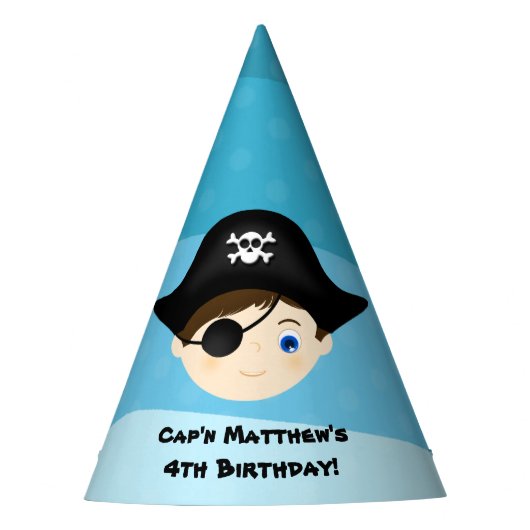 Pirate Boy Partyhütchen (Vorderseite)