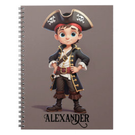 Pirate Boy Personalize Notizblock