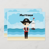 Pirate Boy Postkarte (Vorne/Hinten)