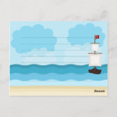 Pirate Boy Postkarte (Rückseite)