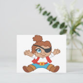Pirate Boy Postkarte (Stehend Vorderseite)