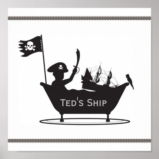 Pirate Boy Print Poster (Vorne)