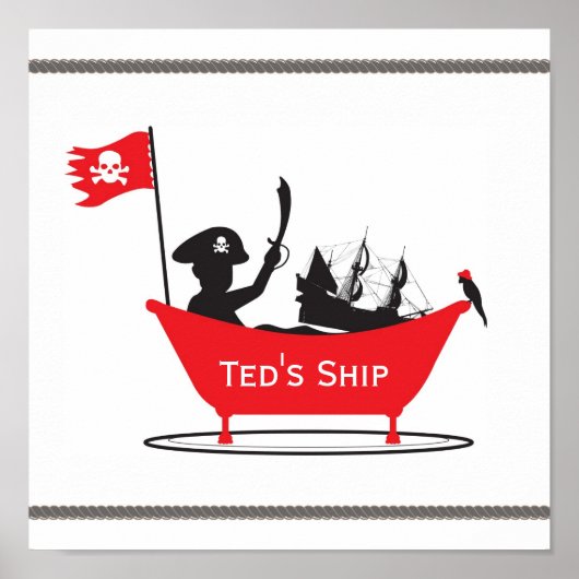 Pirate Boy Print Poster (Vorne)