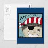 Pirate Boy Rrrrrr Postkarte (Vorne/Hinten)