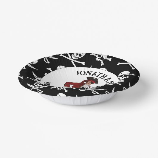 Pirate BOY Skulls Pappteller (Gewinkelt)