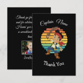 Pirate Boy Theme Card Dankeskarte (Vorne/Hinten)