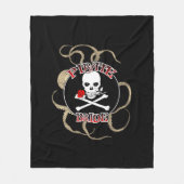 Pirate Bride Fleecedecke (Vorderseite)