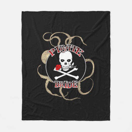 Pirate Bride Fleecedecke (Vorderseite)