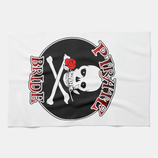 Pirate Bride Geschirrtuch (Horizontal)