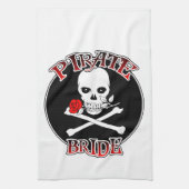 Pirate Bride Geschirrtuch (Vertikal)