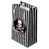 Pirate Bride Gift Bag Kleine Geschenktüte (Rückseite Schrägansicht)