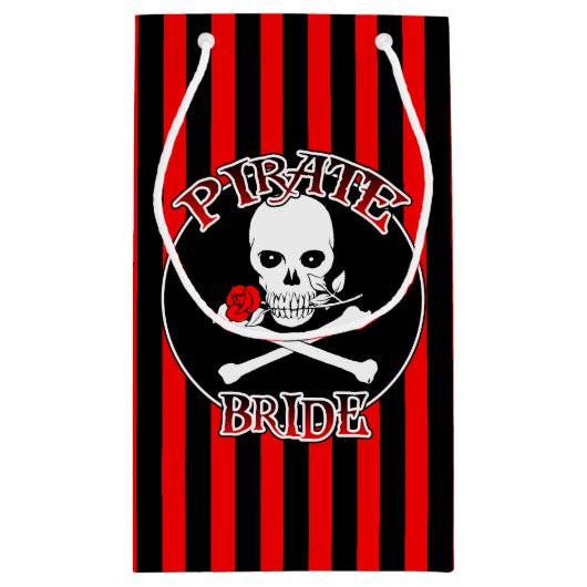 Pirate Bride Gift Bag Kleine Geschenktüte (Rückseite)