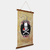 Pirate Bride & Groom Set Wandteppich Mit Holzrahmen (Gewinkelt)
