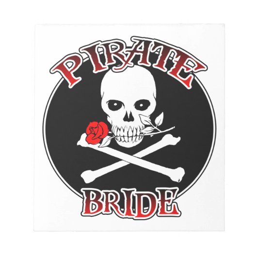 Pirate Bride Notizblock (Vorderseite)