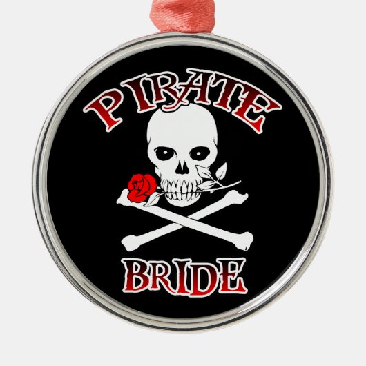 Pirate Bride Ornament Aus Metall (Vorne)