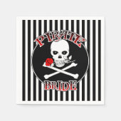 Pirate Bride Paper Napkins Serviette (Vorderseite)