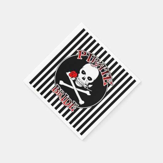 Pirate Bride Paper Napkins Serviette (Ecke)
