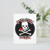 Pirate Bride Postcard Postkarte (Stehend Vorderseite)