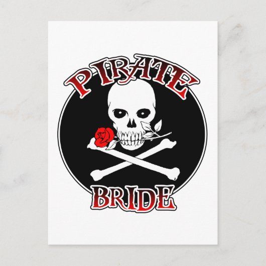Pirate Bride Postcard Postkarte (Vorderseite)