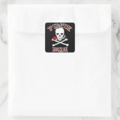 Pirate Bride Quadratischer Aufkleber (Tasche)