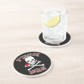 Pirate Bride Sandstein Untersetzer (Seite)