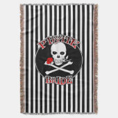Pirate Bride Throw Decke (Vorderseite Vertikal)