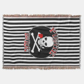 Pirate Bride Throw Decke (Vorderseite)