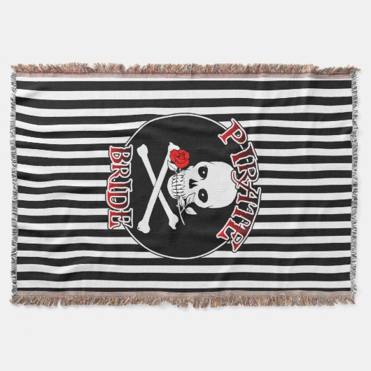 Pirate Bride Throw Decke (Vorderseite)