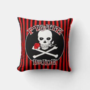 Pirate Bride Throw Pillow Kissen