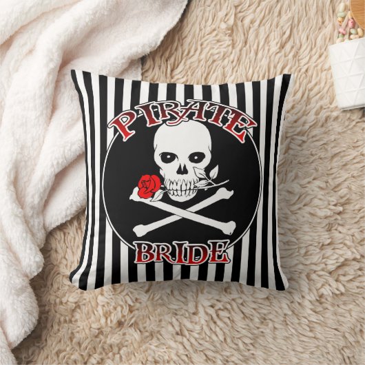 Pirate Bride Throw Pillow Kissen (Decke)