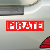 Pirate-Briefmarke Autoaufkleber (Auf Auto)