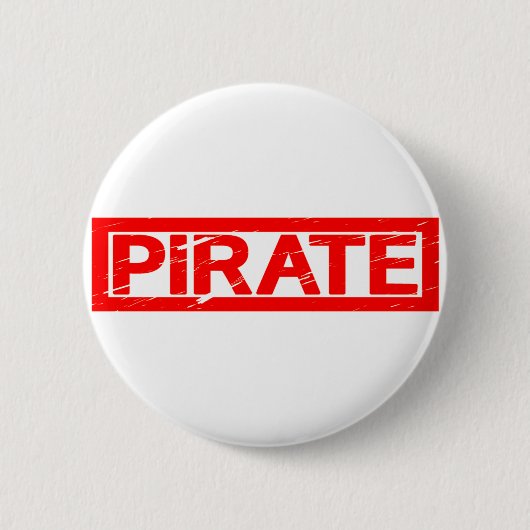 Pirate-Briefmarke Button (Vorderseite)