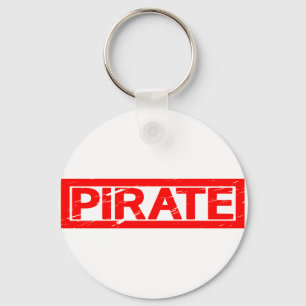 Pirate-Briefmarke Schlüsselanhänger