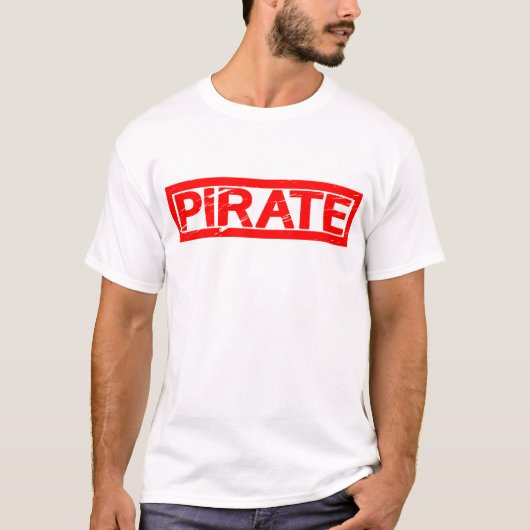 Pirate-Briefmarke T-Shirt (Vorderseite)
