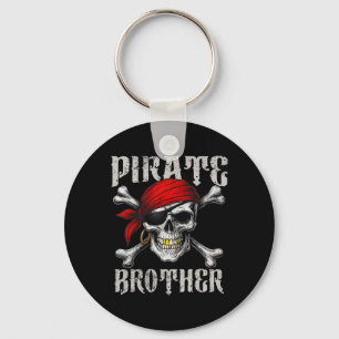 Pirate Brother Piratenflagge Flag und Skull Crossb Schlüsselanhänger
