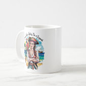 Pirate Buccaneer Beauty on Deck Kaffeetasse (Vorderseite Links)