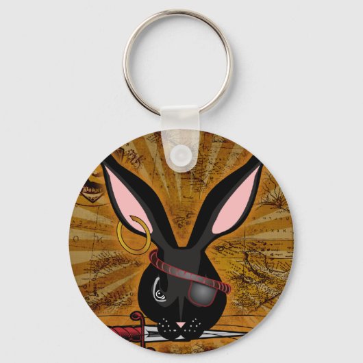 Pirate Bunneh Schlüsselanhänger (Vorderseite)
