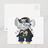 Pirate Bunny Postkarte (Vorne/Hinten)