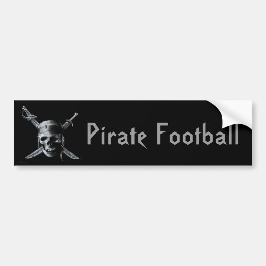 Pirate_by_mo013-741289, Piraten-Fußball Autoaufkleber (Vorne)