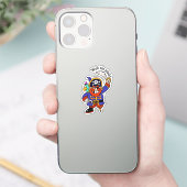 Pirate Capt mit Peg Leg Aufkleber (Telefon)