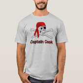 Pirate Captain Cook Gray T - Shirt (Vorderseite)