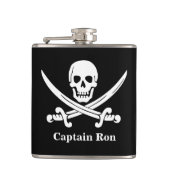 Pirate Captain Custom Liquor Flask Flachmann (Vorderseite)