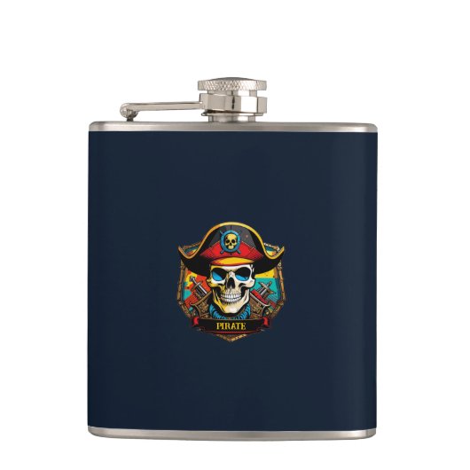 Pirate Captain Flask Flachmann (Vorderseite)