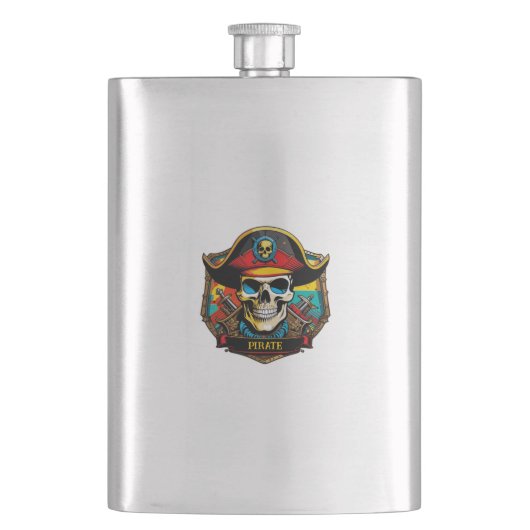 Pirate Captain Flask Flachmann (Vorderseite)